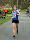 Michelle Holt (Sunderland Harriers) wins the Run Northumberland 10k Road Race, Cragside, Rothbury, Northumberland.